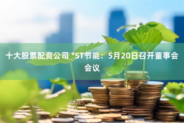 十大股票配资公司 *ST节能：5月20日召开董事会会议